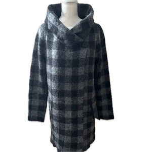 Ellen Tracy Wool Bend Cardigan Sweater Coat